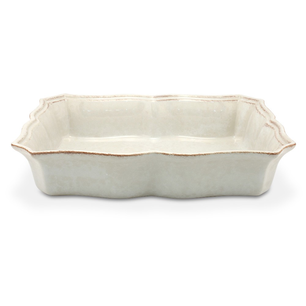 Costa Nova Impressions White Rectangular Baking Dish