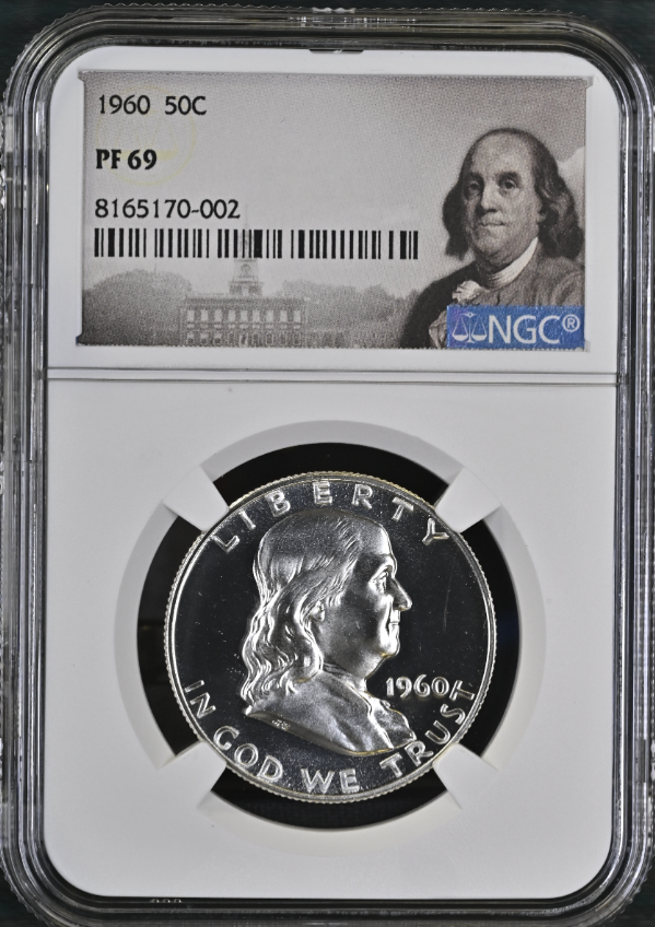 1960 Proof Franklin Half Dollar - NGC PF 69 Franklin Label
