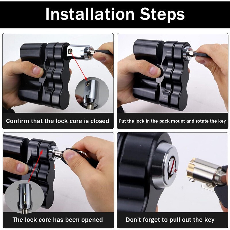 NEW Black ROTOPAX Standard Pack Mount Lock RX-LOX-PM RX-PM LOX-PM
