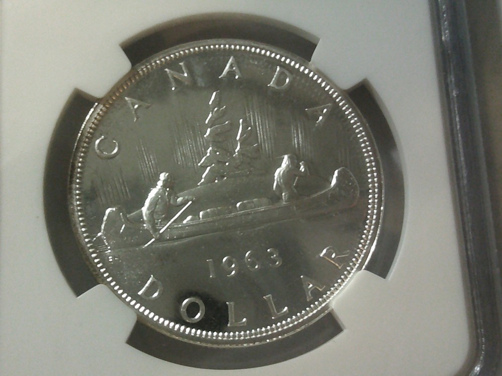 1963 Canada Proof like Dollar NGC PL 64
