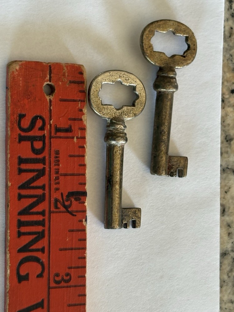 2 Antique Edison Phonograph Cabinet Key