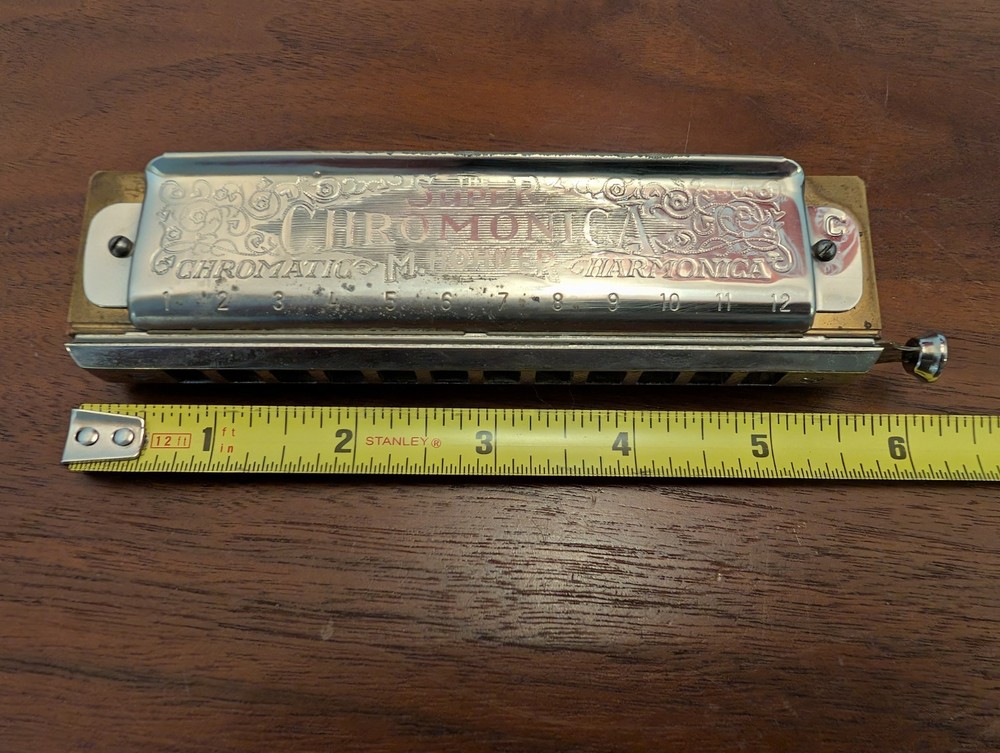 Hohner Super Chromonica Chromatic Harmonica 270 / Key C Germany Original Case