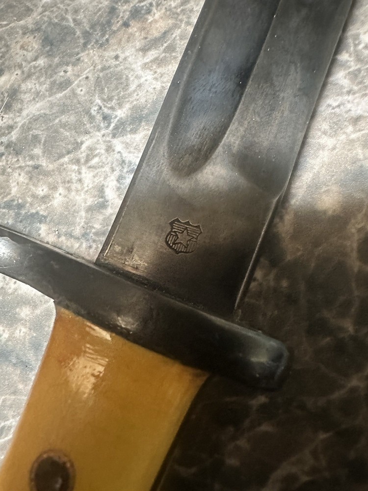 Damaged M1895 Chilean Mauser bayonet