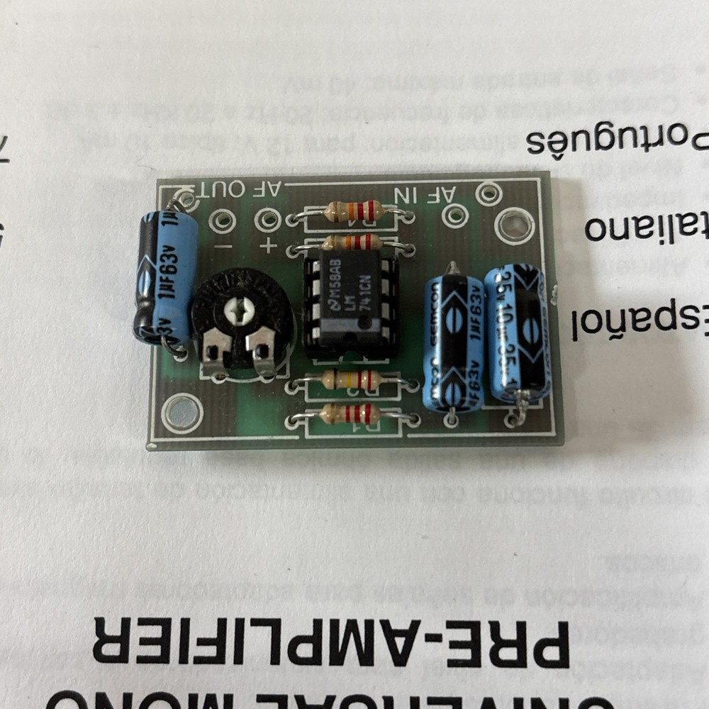Velleman Kit K1803 Universal Mono Preamplifier