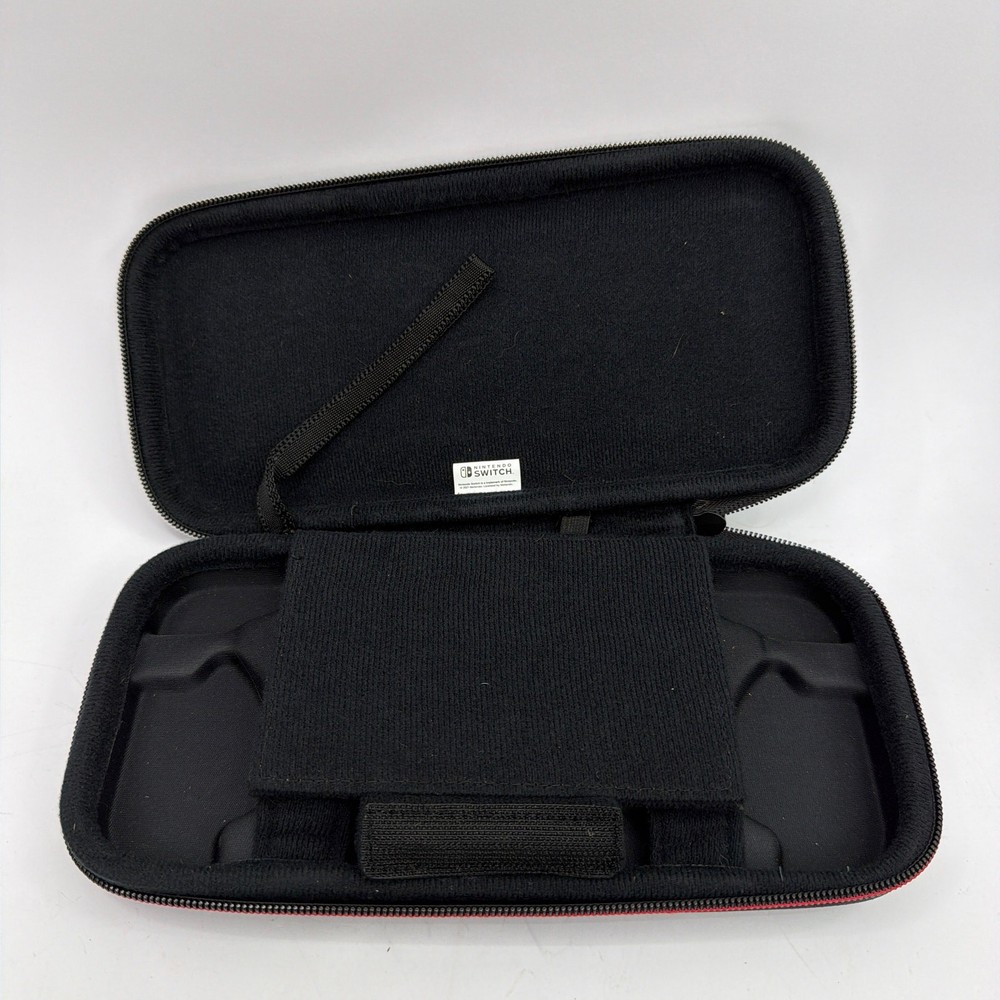 Nintendo Switch Official Carrying Case Black with Red Zipper Pull