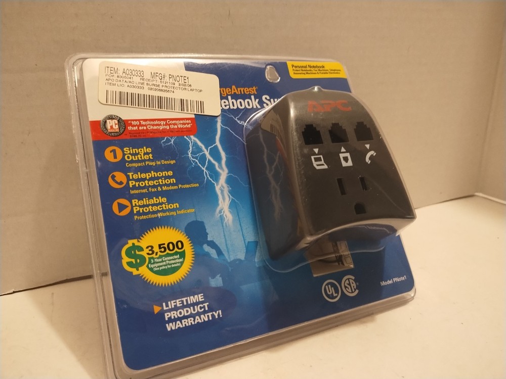 APC Surge Arrest Notebook Surge Protector