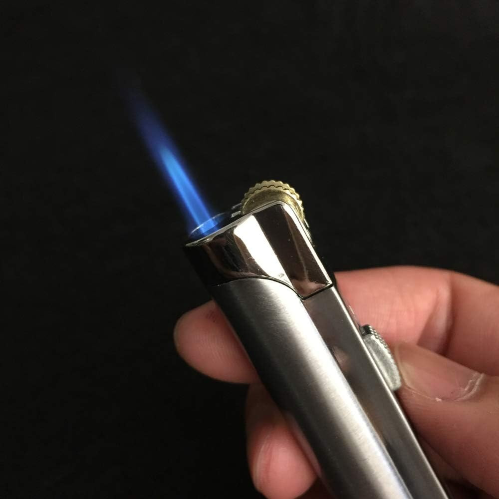 Windproof Jet Torch Butane Flame Butane Viewable Cigar Cigarette Lighter with Lo