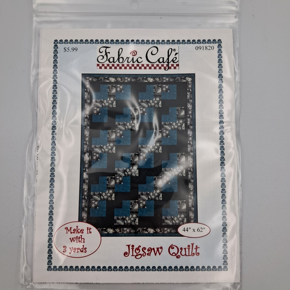 Fabric Café Single Quilt Patterns You Choose!