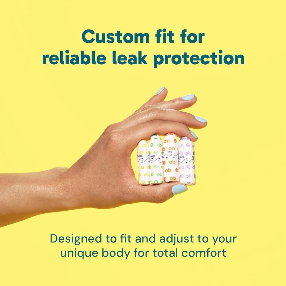 Ob Applicator-Free Tampons Multipack - 40ct Regular, Super, Plus Sizes Available