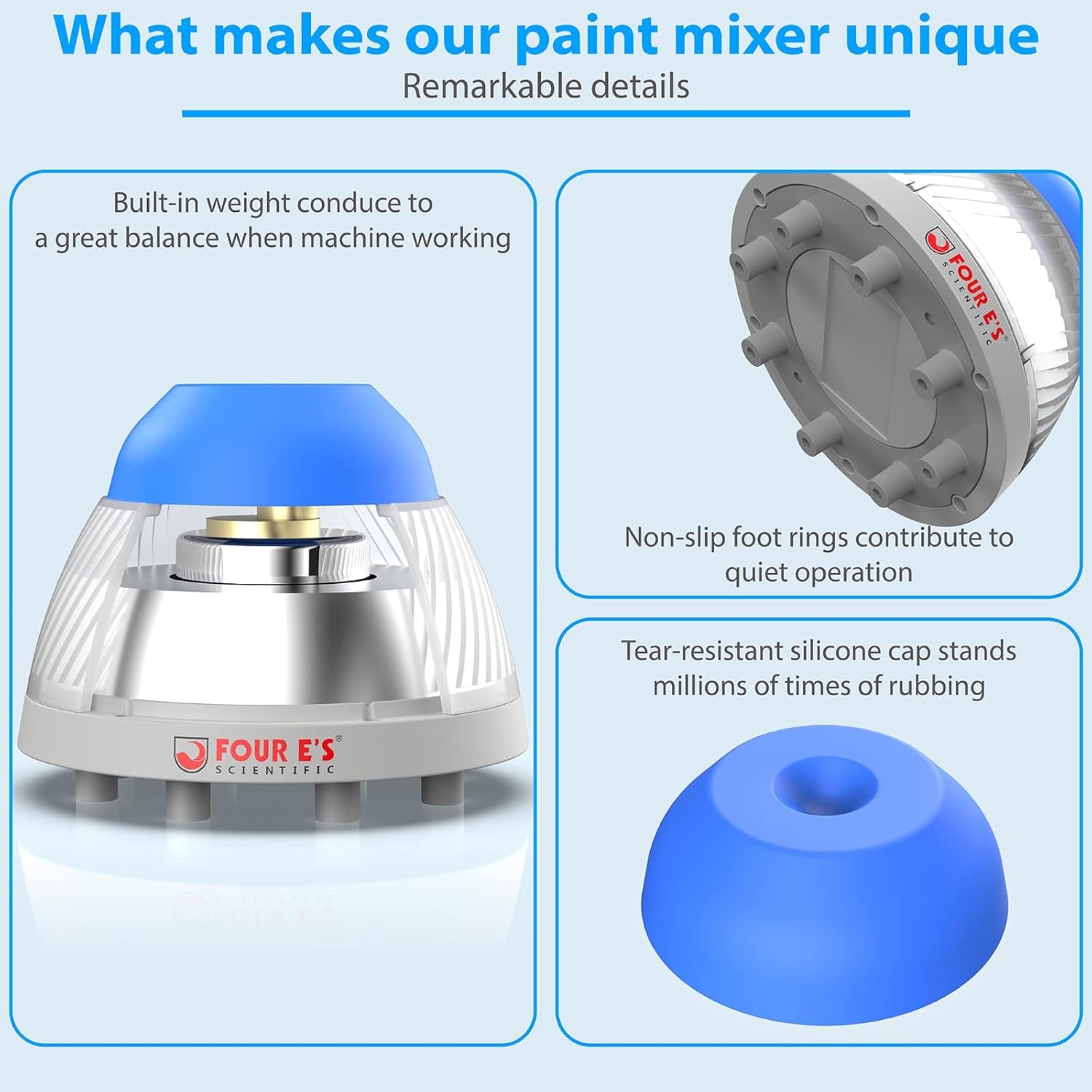 5000RPM Mini Vortex Shaker Lab Mixer for Paints Nail Polish w/ Cap Mixing Balls