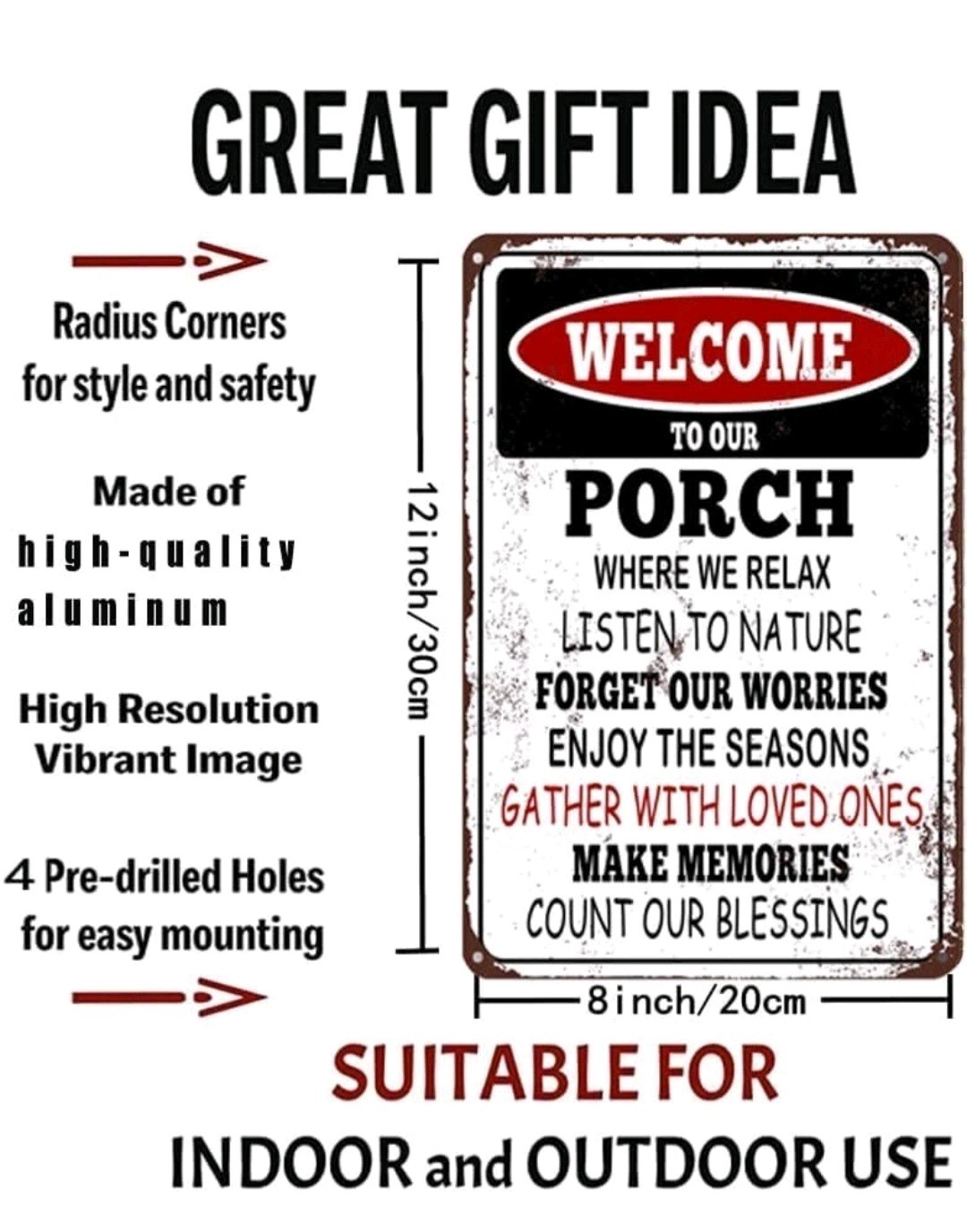 Pepsi Rustic Aluminum Metal Sign 8x12 Inches In Size New Soda pop