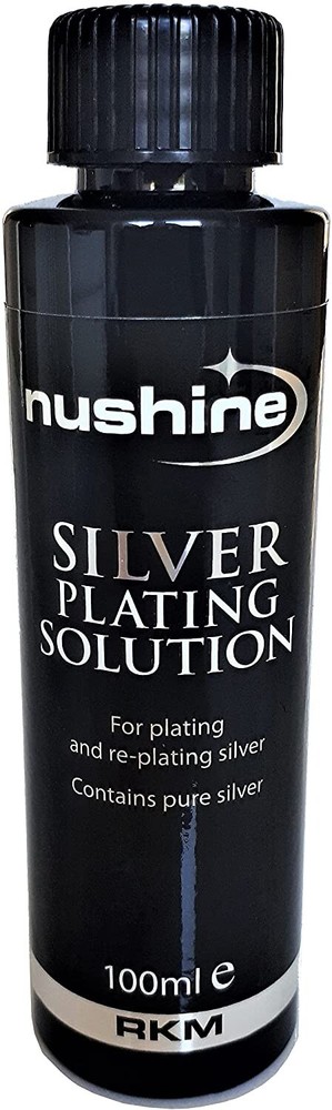 NUSHINE SILVER PLATING SOLUTION 100MLS - PLATE YOUR SILVER BOWLS WITH SILVER