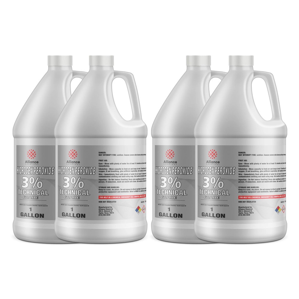 Hydrogen Peroxide 3% Technical Grade - 4 Gallon Case
