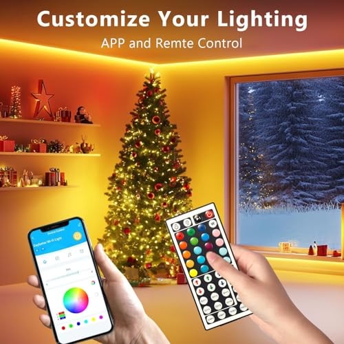 LED Strip Lights 110ft, Smart Lighting Strips with App Remote Control, 110FT