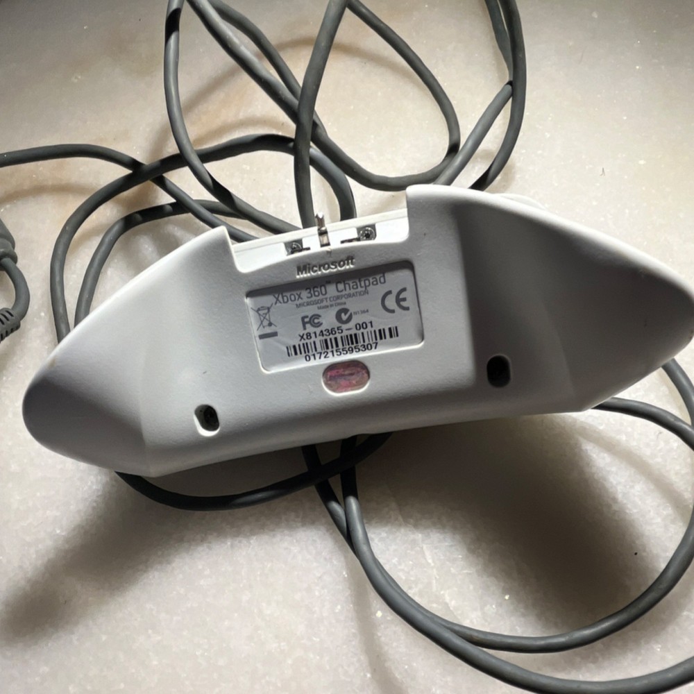 Untested Xbox 360 Chatpad Keyboard, network adapter, wired charger