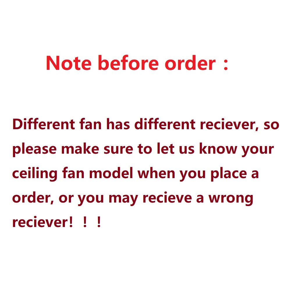 LED Ceiling Fan Remote Controller & Reciever fr Sofucor 5247/52144 52K076 52K077