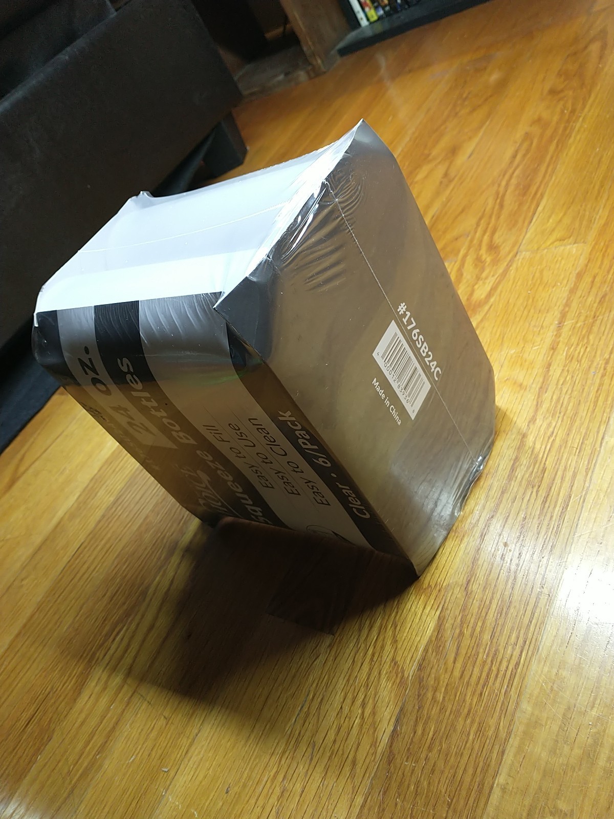 6 Pack Of 24oz Choice Plastic Squeeze Bottles. Clear. BRAND NEW!