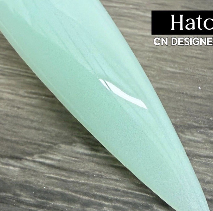 CN Designer Dip CNDD Nail Dip Powder Hatch Pale Light Pastel Green Solid Spring
