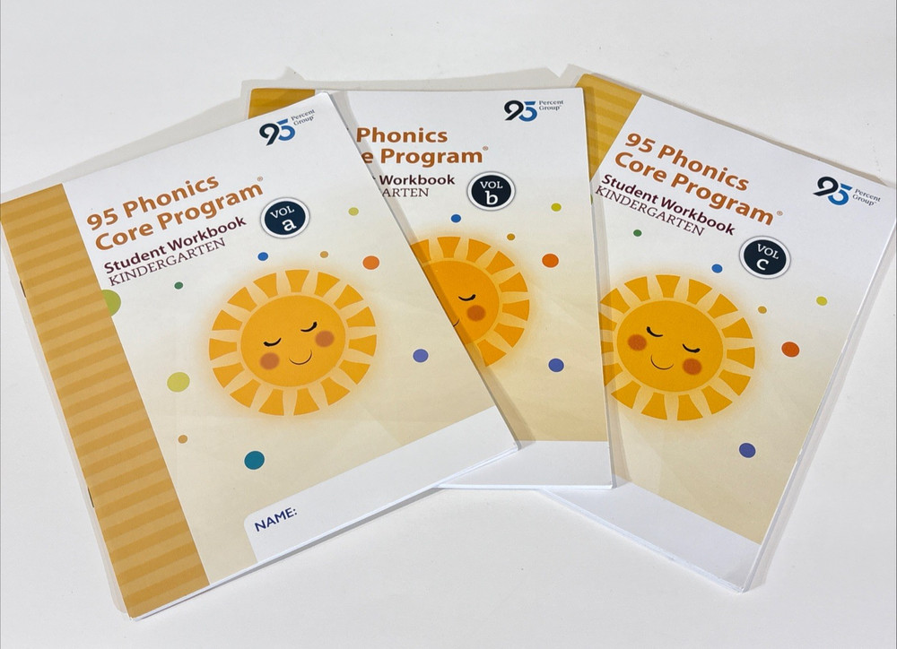 95% Group 95 Phonics Core Program Student Workbook Kindergarten Vol. A - C