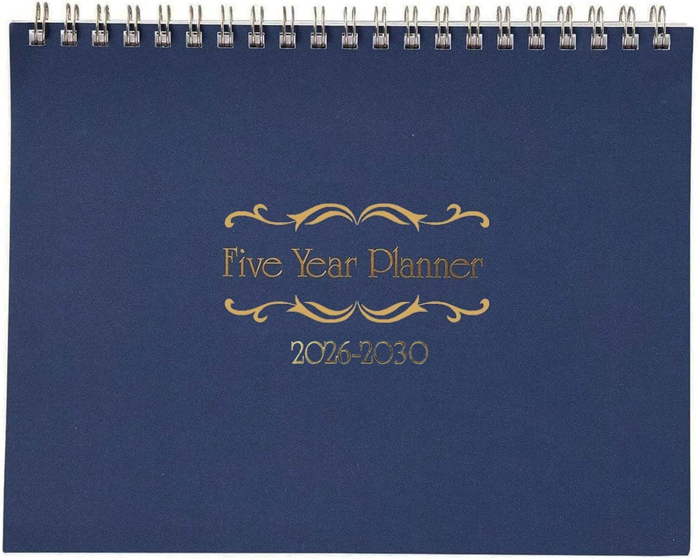 5 Year Calendar Planner Blue