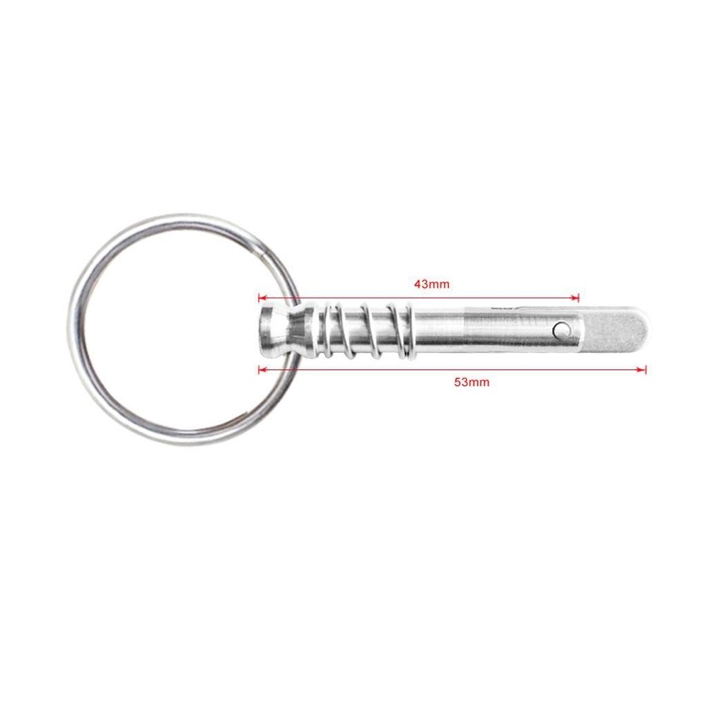 Boat Top Fitting Spring Loaded Pin 1/4\\\\\\\\\\\\\\\" Stainless