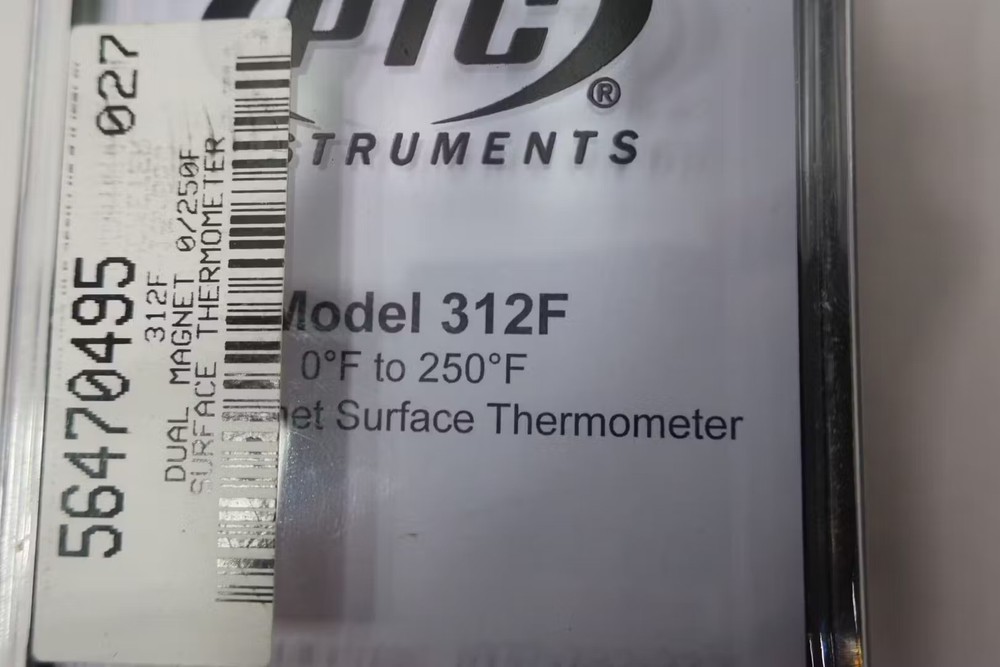 Ptc Instruments 312F Dual Magnet Surface Thermometer 0-250f