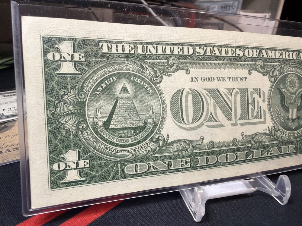 😎 1957-A $1 Silver Certificate C/A Block - CU CONDITION
