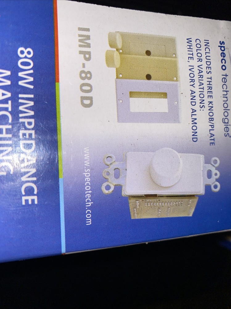 Speco Technologies Imp80d Rotary Volume Control,80W