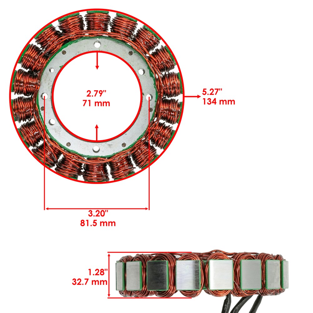 Stator for Harley Davidson Softail Duece Fxstdse Screamin' Eagle 2003 2004