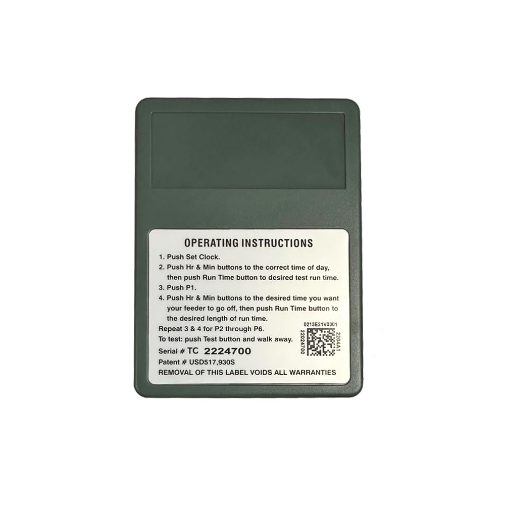 The Timer Wildlife Feeder Controller for Deer, Turkey, Hog and Other Gray