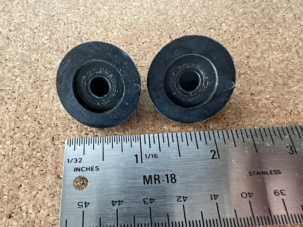Vintage Black Daka-Ware Selector Control Knobs - Lot of 2