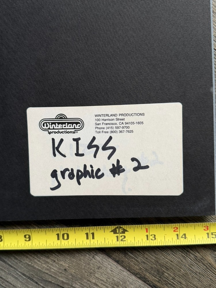 KISS Concert T-Shirt Revenge Tour Winterland Proof #2 Vintage Kiss Memorabilia