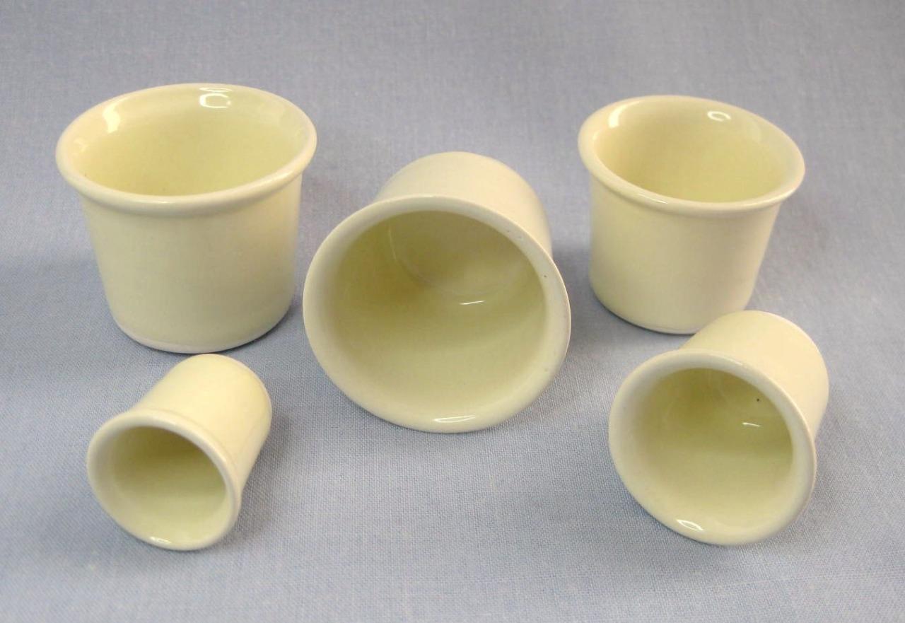 5 Black China Inkwell inserts Porcelain inkpot liners Choose Any 5 From 11 sizes