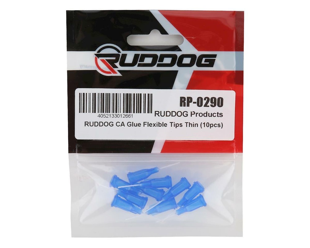 Ruddog Thin CA Glue Flexible Tips (10) [RDGRP-0290]