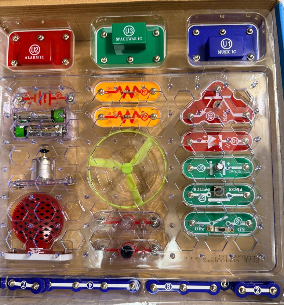 Snap Circuit Skill Builder Science & Electronic Projects Kit SB-125 Complete NOB