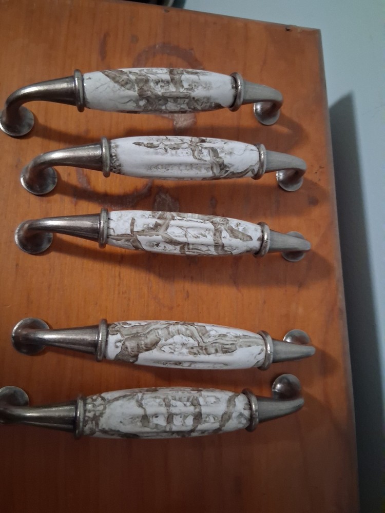 White Porcelain Drawer Pulls
