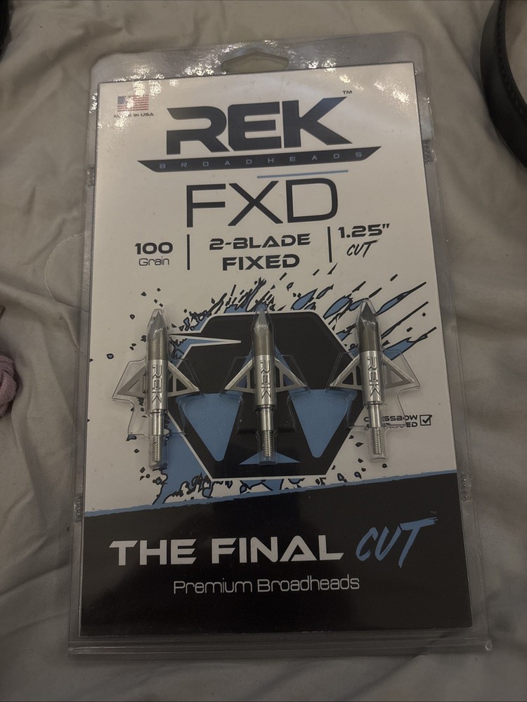 REK FXD 100 Grain 2 Blade Fixed Broadheads