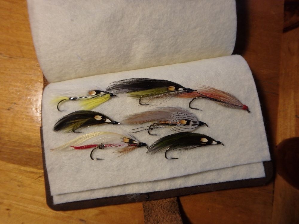 WAXED BISON BUFFALO Leather Fly Wallet - Fly Book, USA MADE FREE SHIPPING