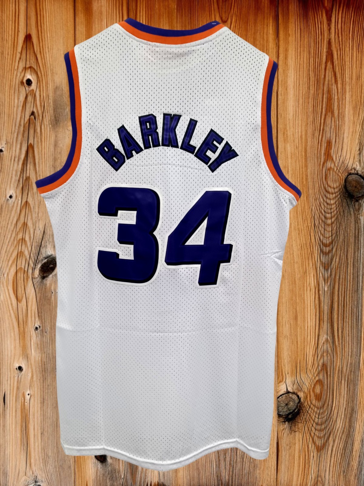 Phoenix Suns Jersey Charles Barkley #34 Throwback Jersey Men's White