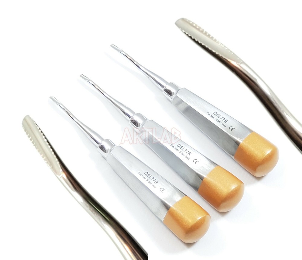 5 EA German Premium Root Dental Tooth Extracting Elevator # 77R-Dental Elevators