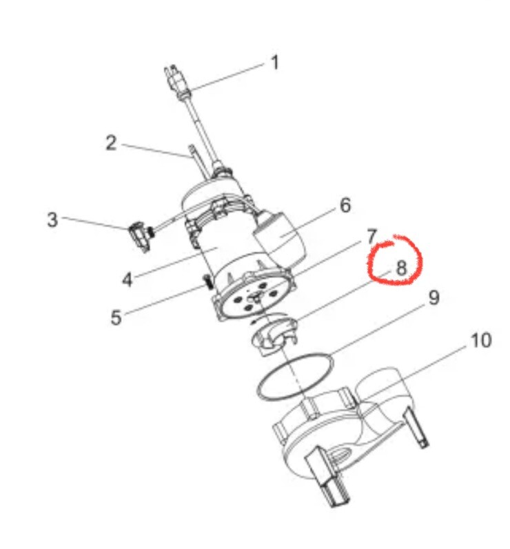 Drummond 1/2 HP Submersible Sewage Sump Pump Drainage 63323 Replacement Impeller