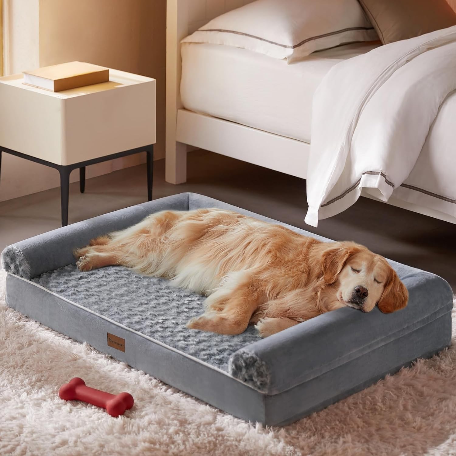 Durable Waterproof Dog Bed for Medium to Large Dogs