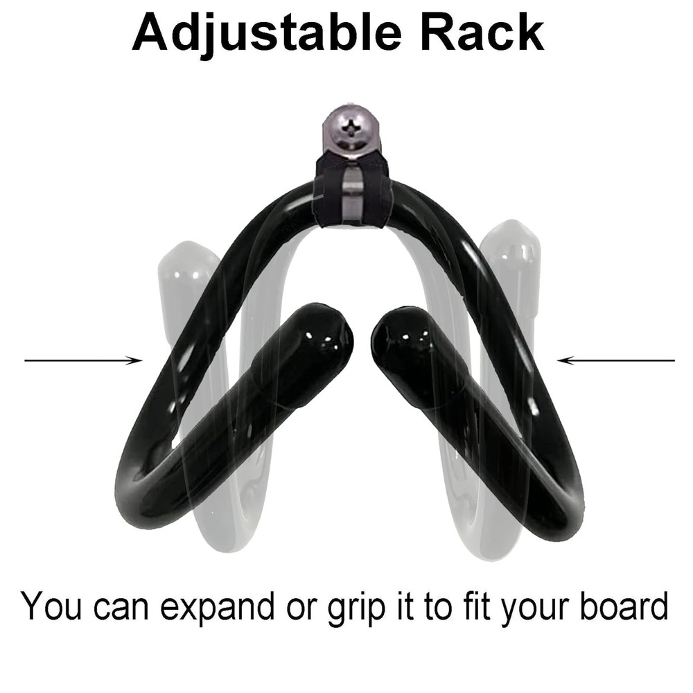 2 Pack Universal Skateboard Wall Mount Rack. Horizontally/Vertically Wall Mou...