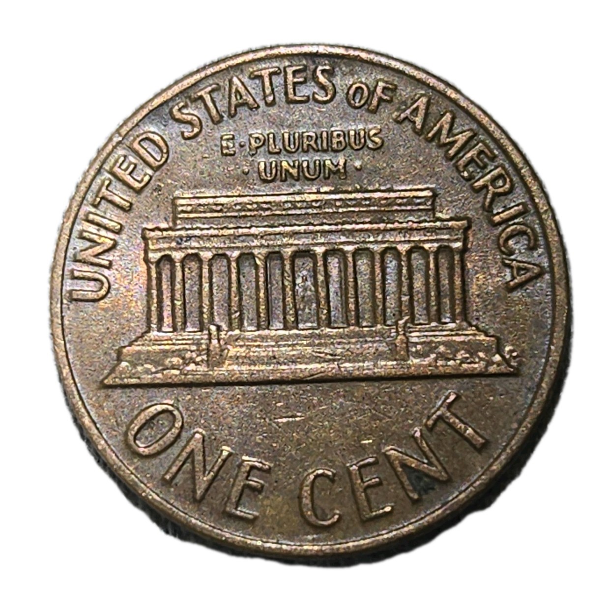 1971 Lincoln Memorial Small Cent RD Bronze US One Cent Coin