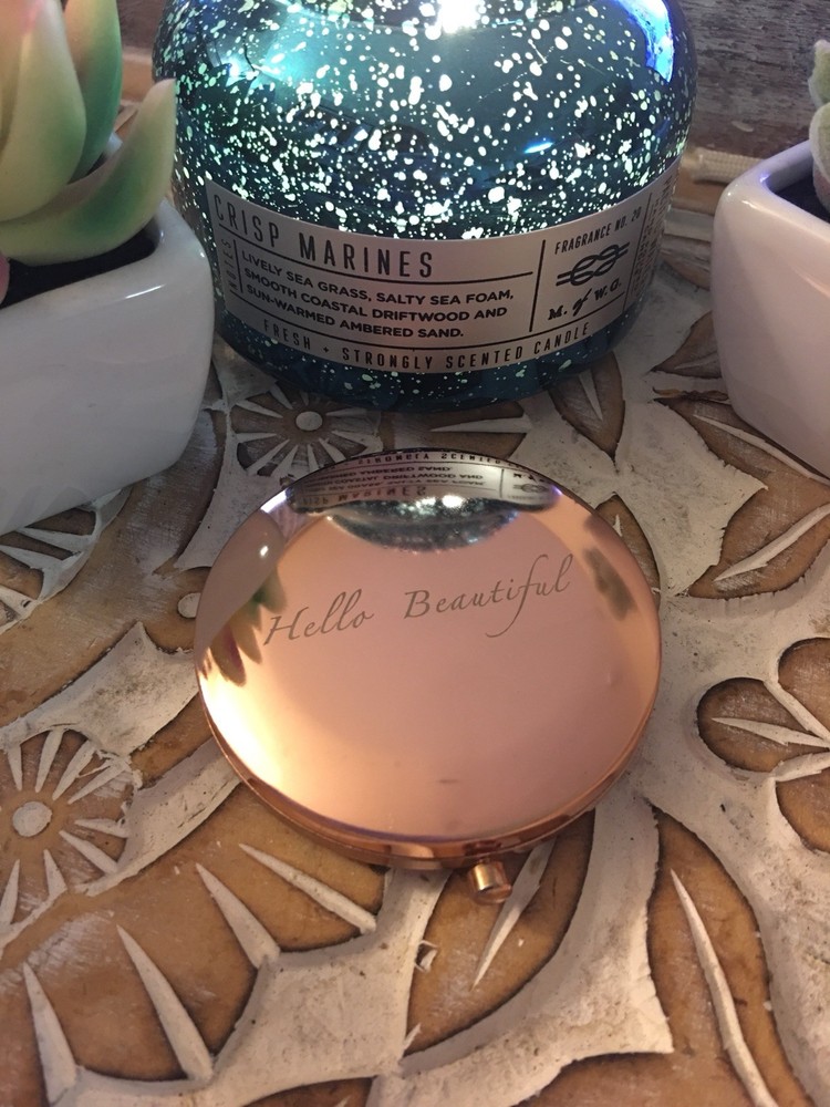 Hello Beautiful Compact Mirror 