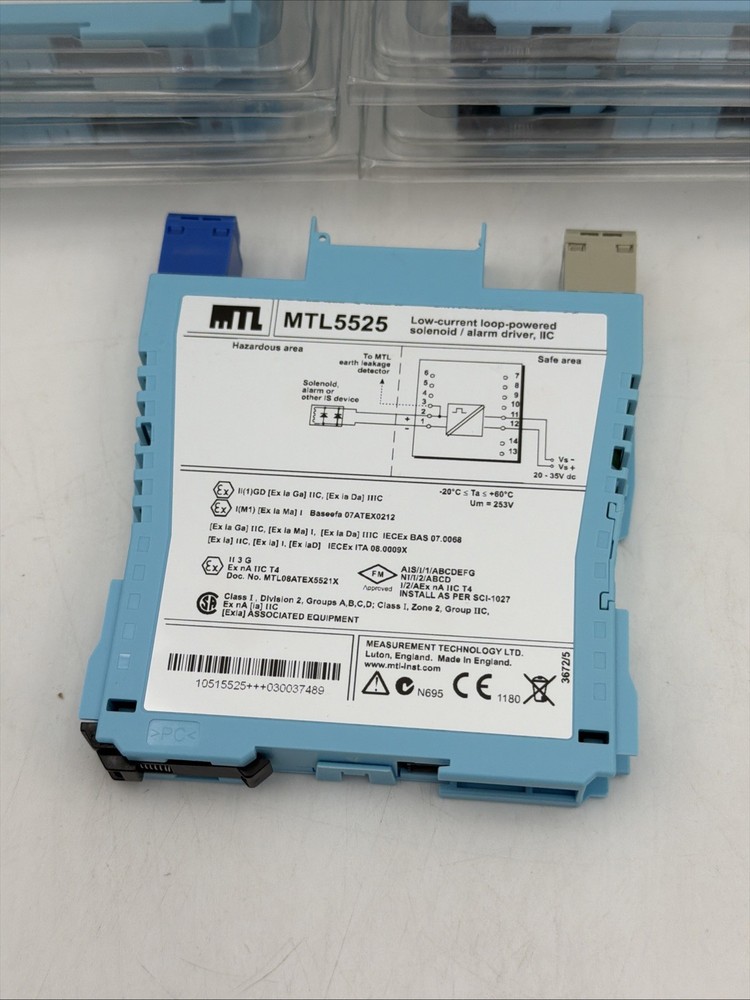 MTL MTL5525 LOW-CURRENT LOOP-POWERED SOLENOID ALARM DRIVER