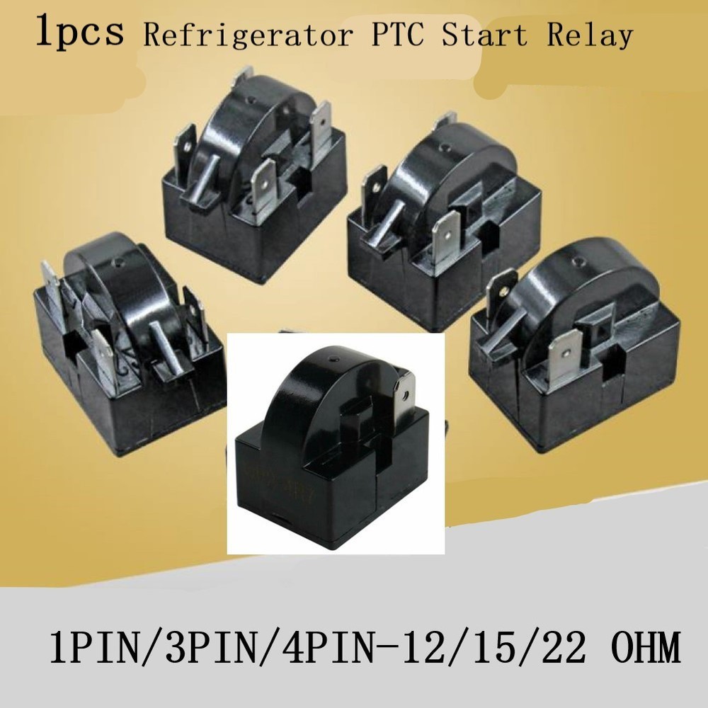 High Qulity PTC Relay Overload Protector 1/3Pins 1PC For Compressor