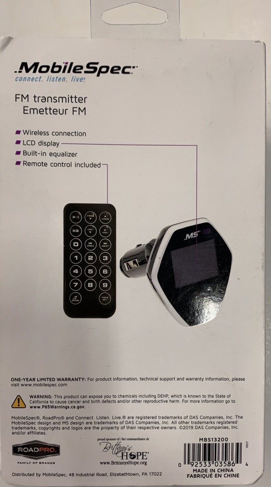MobileSpec FM Transmitter (MBS13200)