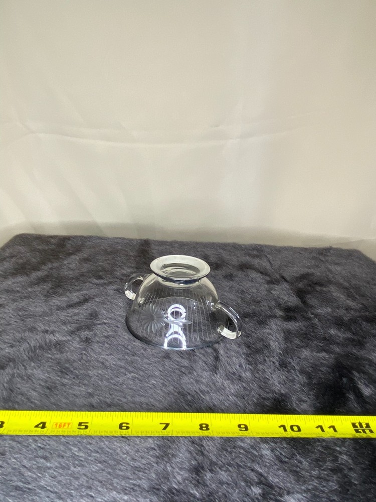 Silver Plated Glass Sugar Bowl