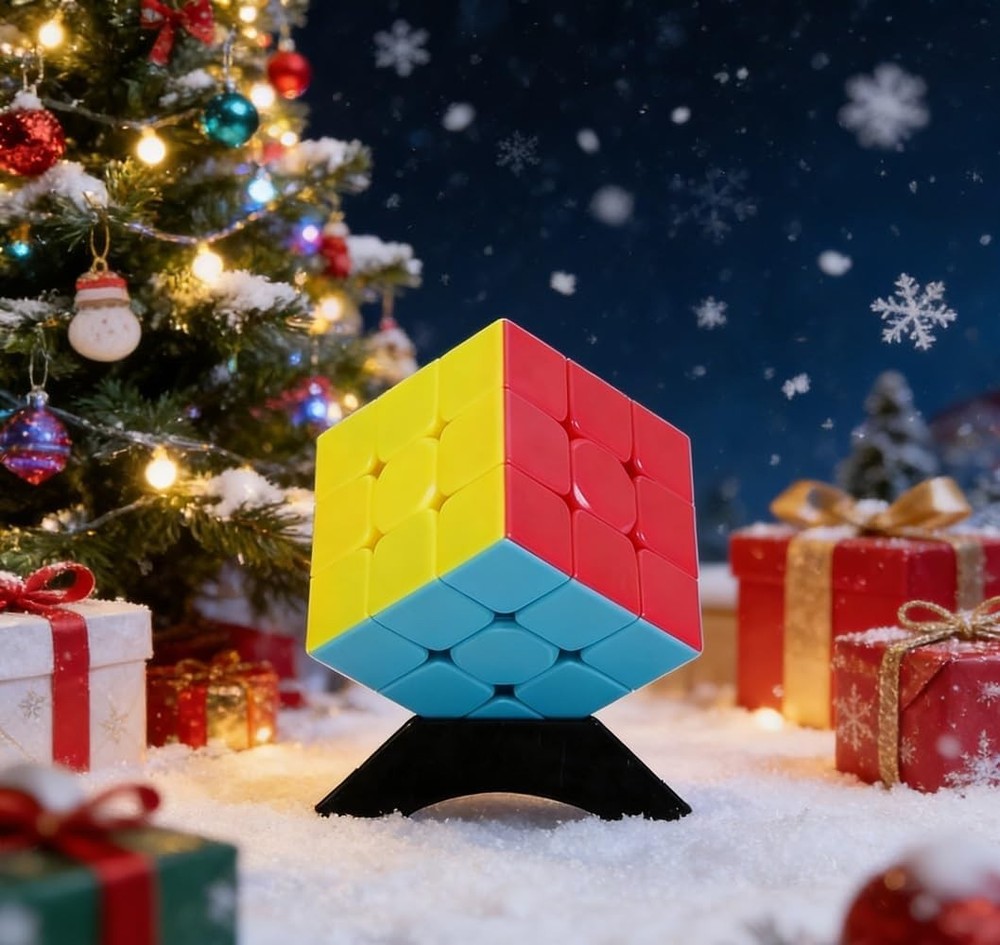 Stickerless 3x3 Speed Cube Puzzle - Perfect for Skill Development & Fun